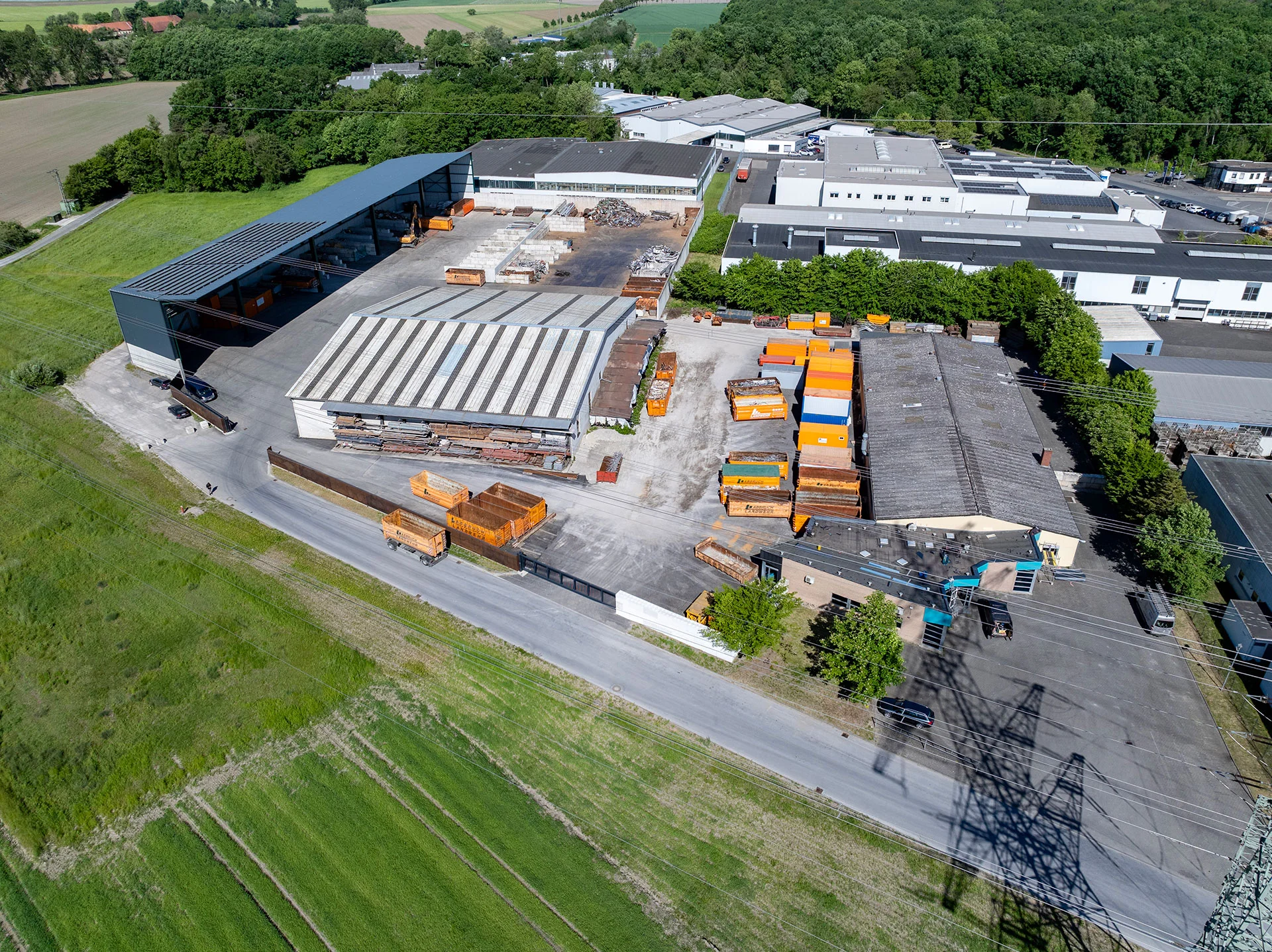 Luftaufnahme Recyclinghof Herzebrock Clarholz